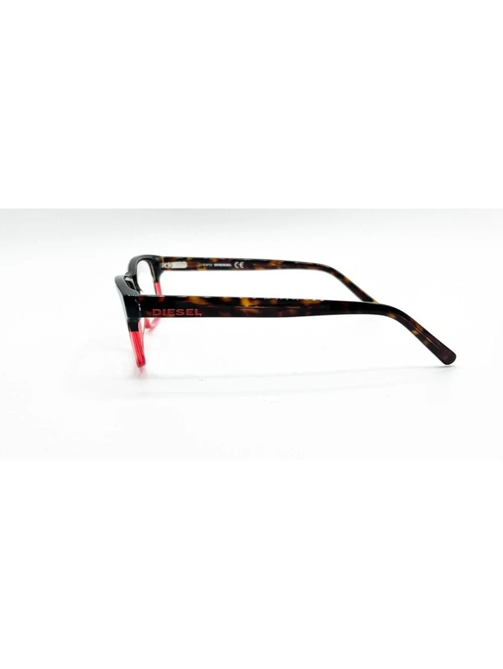 Diesel Dl 5001 044 Tortoise/Red Authentic Eyeglasses 54-17-145